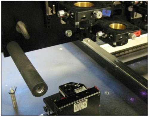 Beam Profiling 1st of eight laser beams – located at the focal point (SP620 Camera with LBS300)
