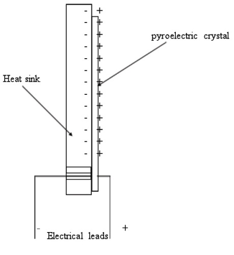 Schematic view of a pyroelectric sensor