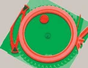Topography measurement of a micro gearwheel