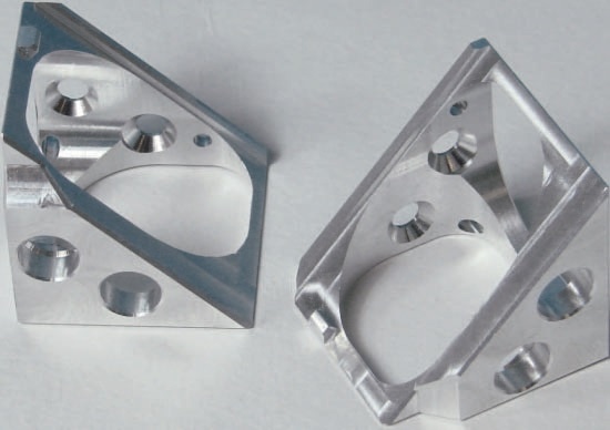 Mirror holder for the PSV geometry scan unit.
