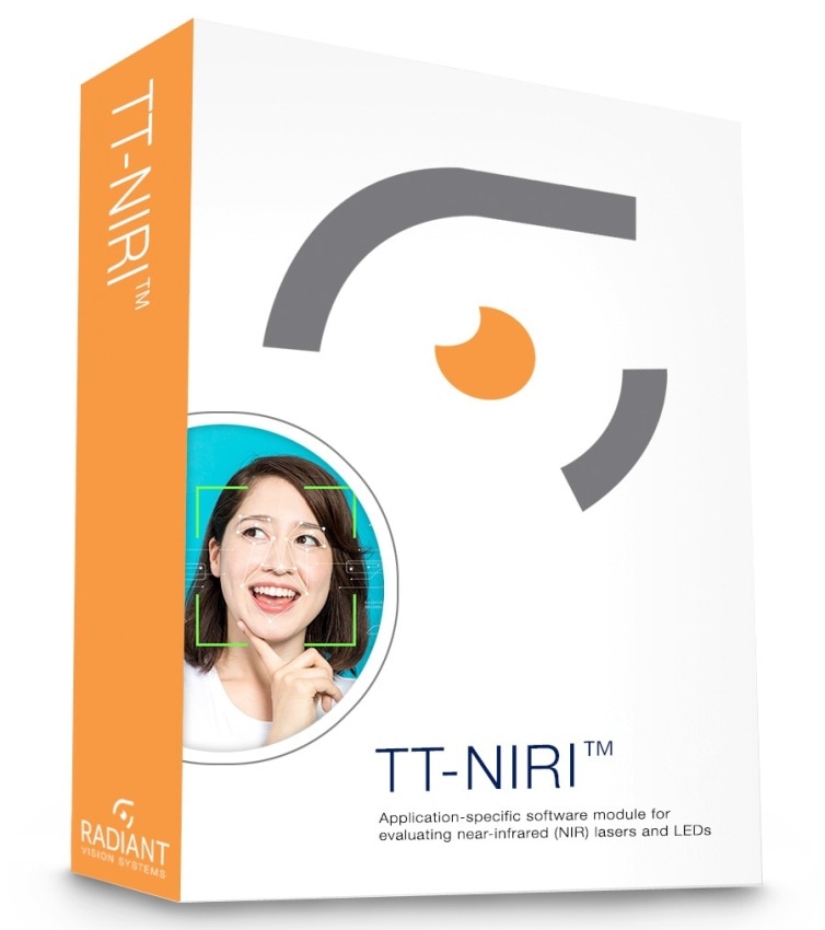 Radiant Vision System’s TT-NIRI™ software module includes pre-defined tests to evaluate near-IR emitters for angular distribution, radiant intensity, uniformity, hot spots, fall-off, and statistics on structured light (e.g., DOE dot patterns).