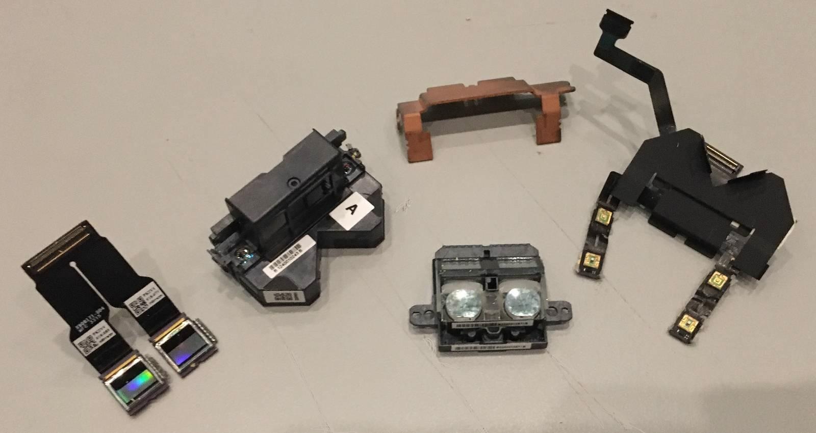 Another look at HoloLens 2 components, partially disassembled.
