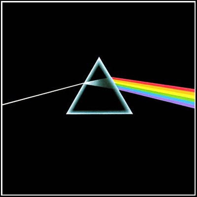 The cover of Pink Floyd’s album “Dark Side of The Moon” illustrates light being split into component colors through a prism. This is a pictorial representation of the Ray Model of light.