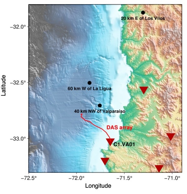 Real-Data Testing of Seafloor Fiber Optic Cable for Earthquake Early Warning System