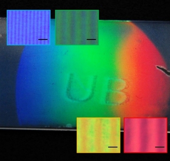 UB Engineers Create Rainbow-Colored Polymer Using Holographic Lithography Method