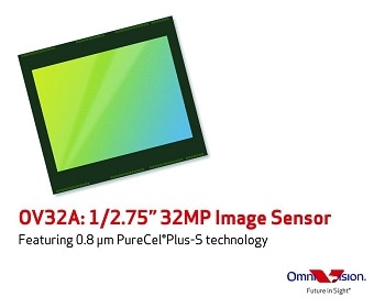 OmniVision Announces Its First 0.8 Micron, 32 Megapixel Image Sensor