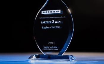 MKS' Ophir® Optics Group Receives BAE Systems Electronic Systems 2021 Gold Level Supplier Award